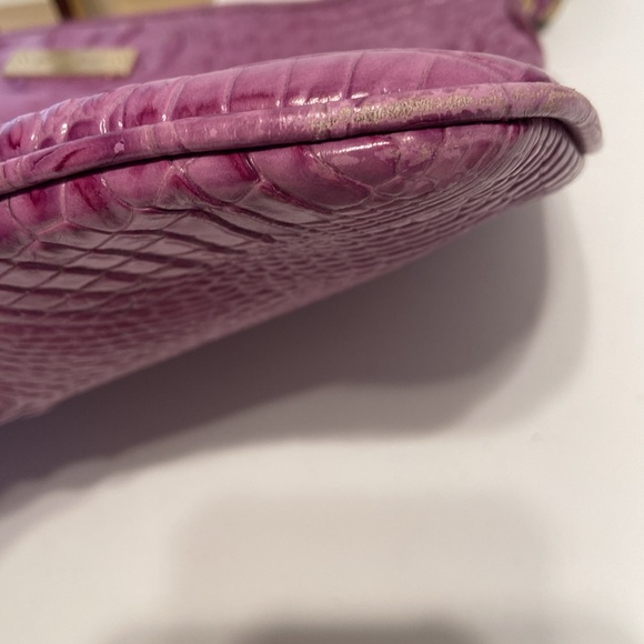 Brahmin Vibrant Pink Croc-Embossed Bag - Picture 12 of 15